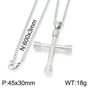 Stainless Steel Necklace - KN115165-KHY
