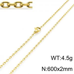 Staineless Steel Small Gold-plating Chain - KN115461-Z