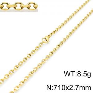 Staineless Steel Small Gold-plating Chain - KN115477-Z
