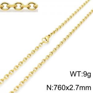 Staineless Steel Small Gold-plating Chain - KN115478-Z