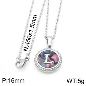 Letter Necklace - KN115570-LB