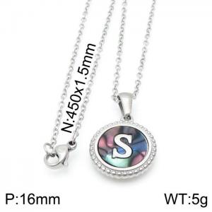 Letter Necklace - KN115577-LB