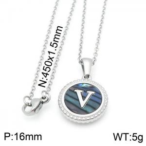 Letter Necklace - KN115580-LB