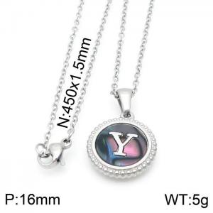 Letter Necklace - KN115583-LB