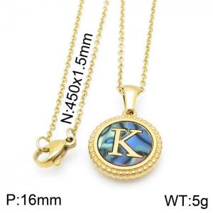 Letter Necklace - KN115595-LB