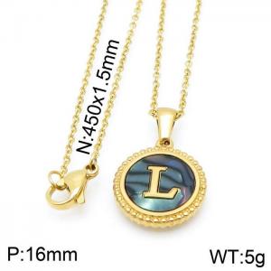 Letter Necklace - KN115596-LB