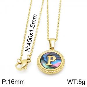 Letter Necklace - KN115600-LB