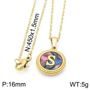 Letter Necklace - KN115603-LB