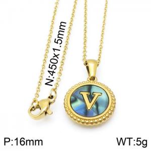 Letter Necklace - KN115606-LB