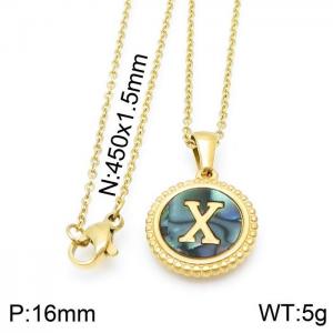 Letter Necklace - KN115608-LB