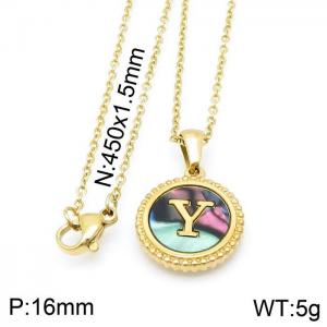 Letter Necklace - KN115609-LB