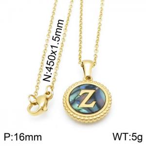 Letter Necklace - KN115610-LB