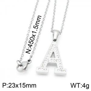 Letter Necklace - KN115611-LB