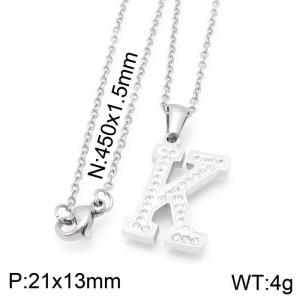 Letter Necklace - KN115621-LB