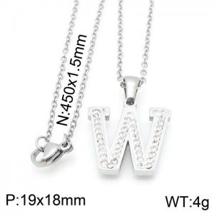 Letter Necklace - KN115633-LB