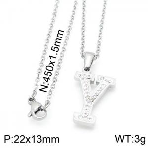 Letter Necklace - KN115635-LB