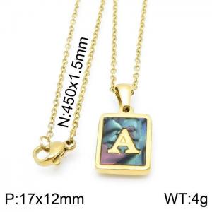 Letter Necklace - KN115637-LB