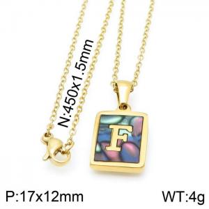 Letter Necklace - KN115642-LB