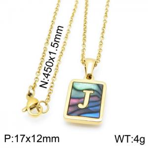 Letter Necklace - KN115646-LB