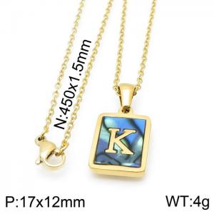 Letter Necklace - KN115647-LB