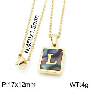 Letter Necklace - KN115648-LB