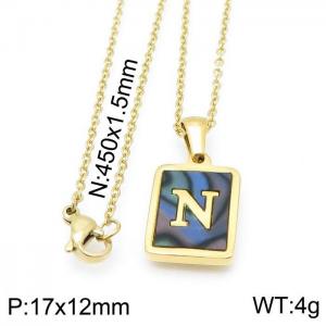 Letter Necklace - KN115650-LB