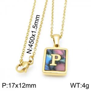 Letter Necklace - KN115652-LB