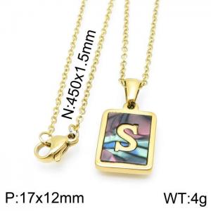 Letter Necklace - KN115655-LB