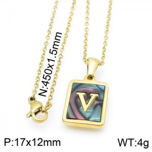 Letter Necklace - KN115658-LB