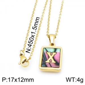 Letter Necklace - KN115660-LB