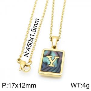 Letter Necklace - KN115661-LB