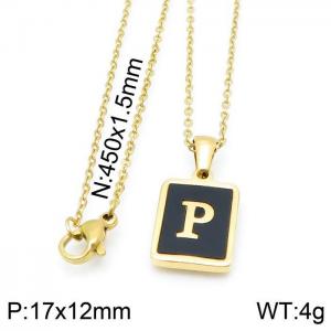 Letter Necklace - KN115677-LB