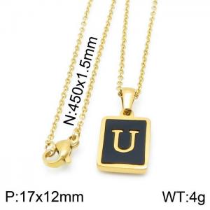 Letter Necklace - KN115682-LB