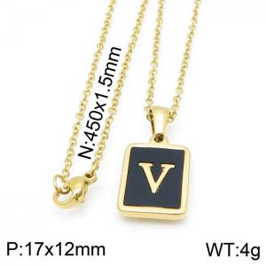 Letter Necklace - KN115683-LB