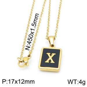 Letter Necklace - KN115685-LB