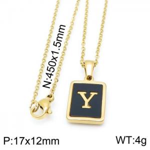 Letter Necklace - KN115686-LB