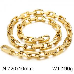 SS Gold-Plating Necklace - KN115845-KFC