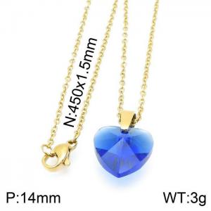 SS Gold-Plating Necklace - KN115872-KD