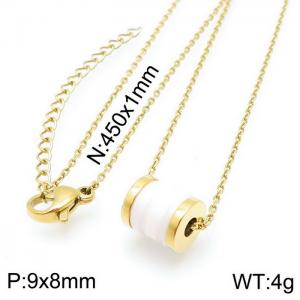 SS Gold-Plating Necklace - KN115896-KFC
