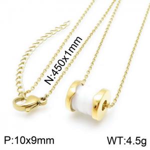 SS Gold-Plating Necklace - KN115901-KFC