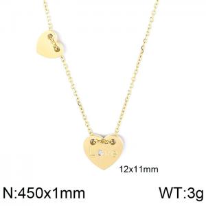 SS Gold-Plating Necklace - KN115904-KFC