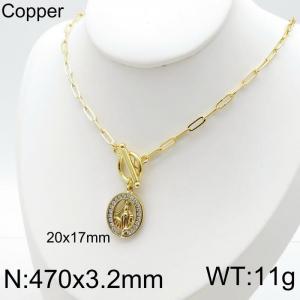Copper Necklace - KN116022-QJ