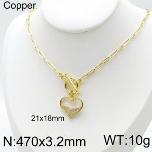 Copper Necklace - KN116034-QJ