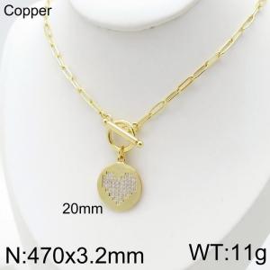 Copper Necklace - KN116047-QJ