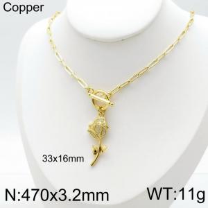 Copper Necklace - KN116055-QJ