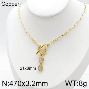 Copper Necklace - KN116056-QJ