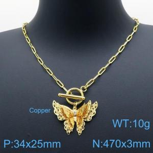Copper Necklace - KN116898-QJ