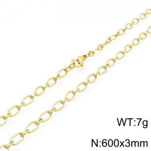 Staineless Steel Small Gold-plating Chain - KN117018-Z