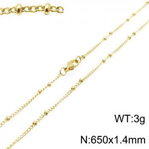 Staineless Steel Small Gold-plating Chain - KN117033-Z