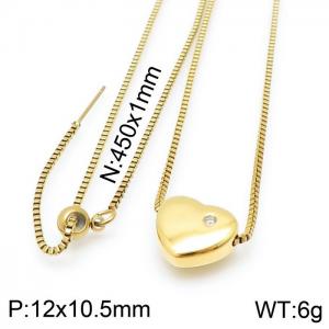 SS Gold-Plating Necklace - KN117072-K